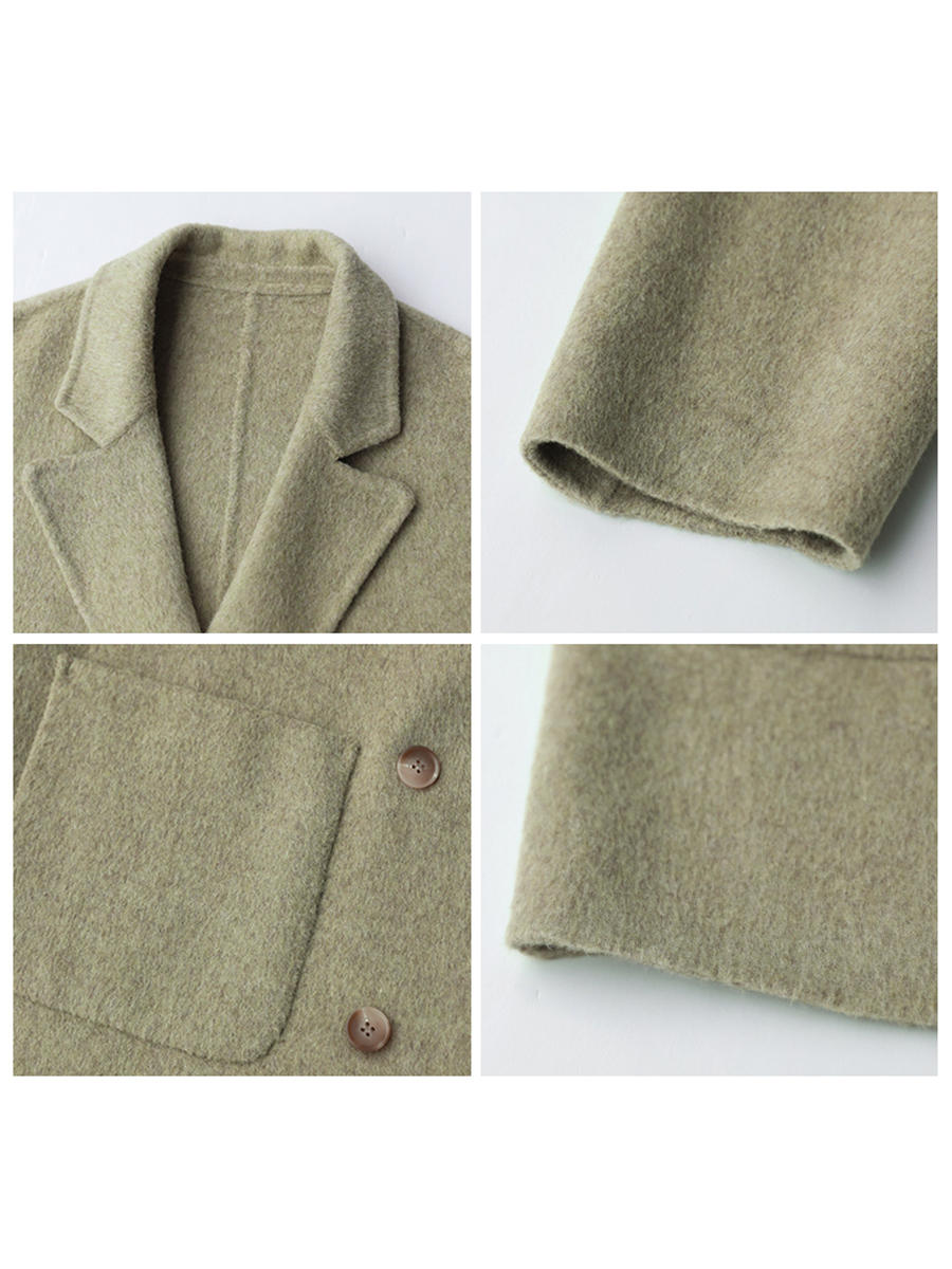 Women's Wool Double-sided Woolen Coat - Image 3