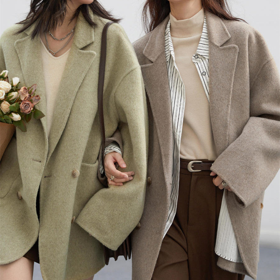 Women's Wool Double-sided Woolen Coat - Image 4
