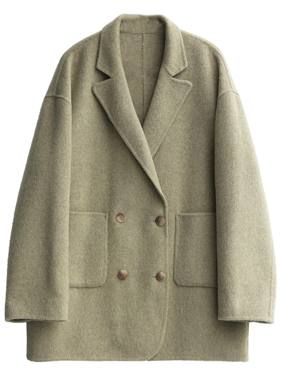 Women's Wool Double-sided Woolen Coat - Image 6