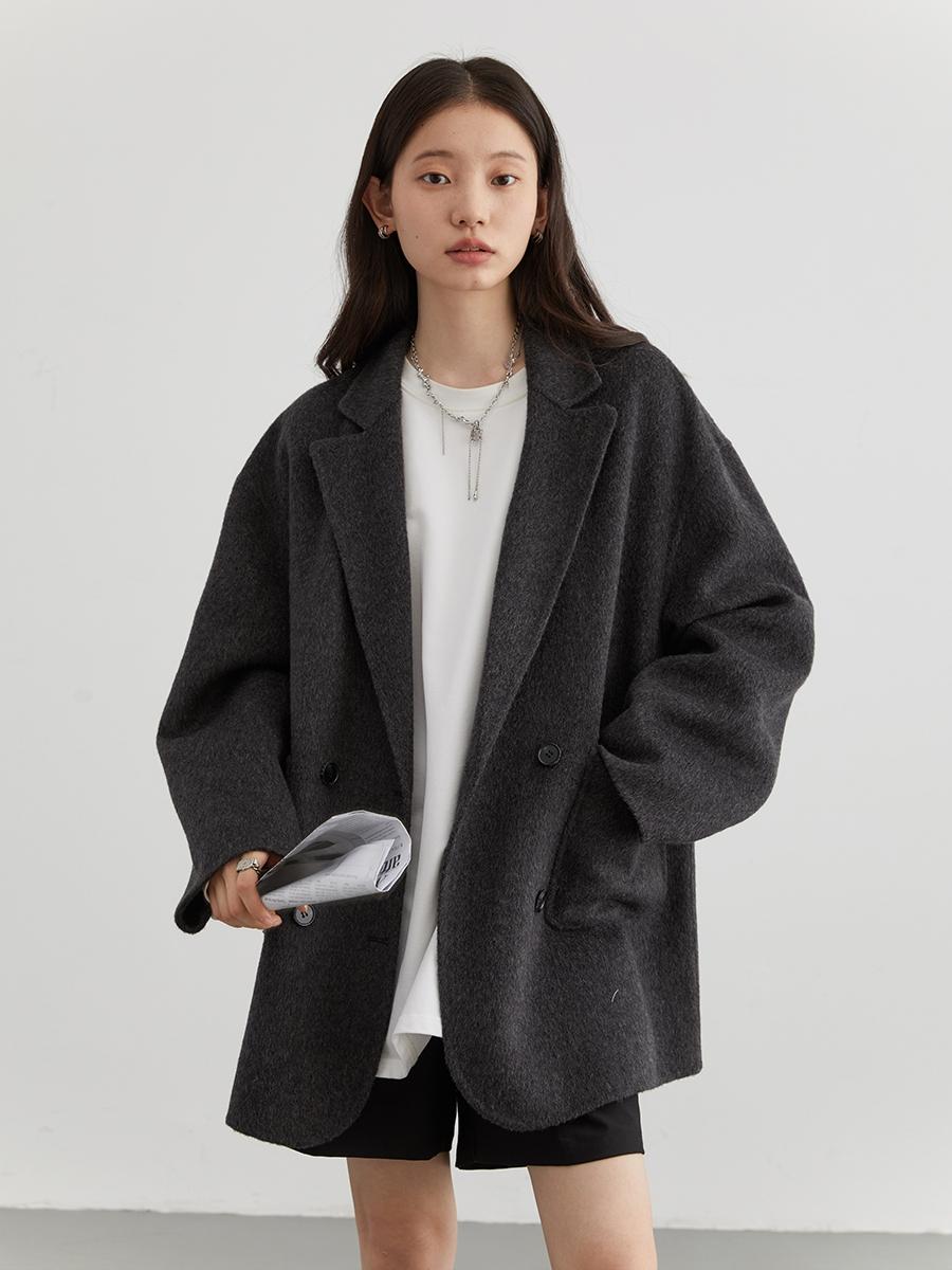 Women's Wool Double-sided Woolen Coat - Image 7