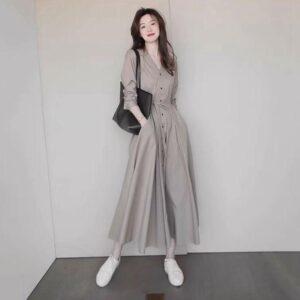 Women's Fashion Vintage Niche Shirt Dresses